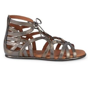 Gentle Souls Egyptian Style Sandals - Pewter